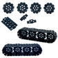 Miutrue 108Pcs Technical Parts Tank Track Wheels Treads Chain Links Motorcycle Car Accessories Building Blocks Toys For 6-12 Yea
