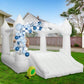 Aksport Inflatable Bounce House,White Castle Bounce House For Kids 3-6 Indoor & Outdoor Inflatable Bouncer House With Slide & Ai