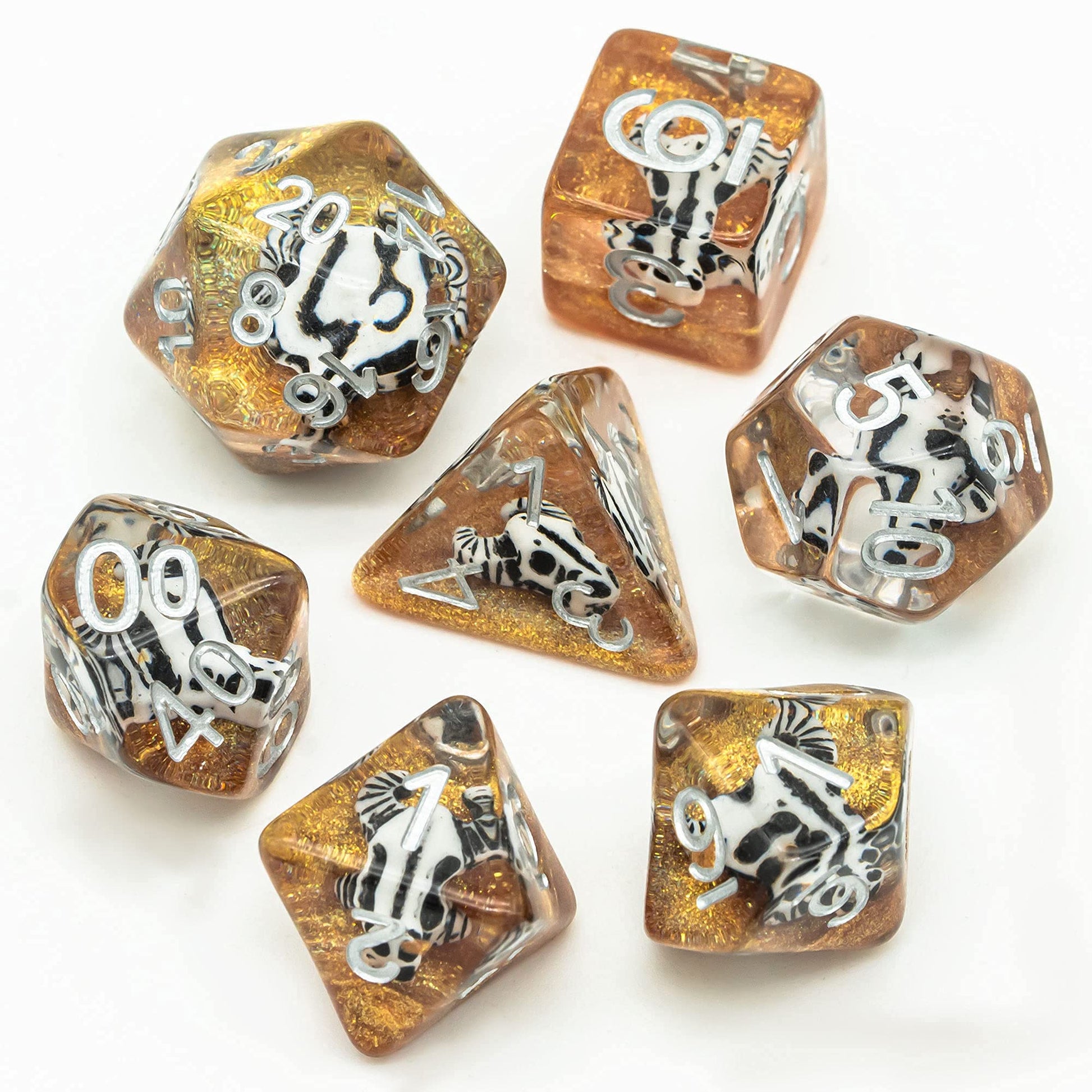UDIXI 7 die DND Dice Set - Polyhedral D&D Dice for Role Playing Games, RPG Dice Set for Dungeons and Dragons MTG Pathfinder (Cow