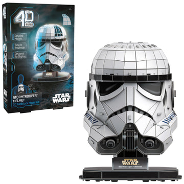 4D Build  Star Wars Stormtrooper Helmet 3D Model Kit with Stand  Star Wars Collectibles & Desk D?cor  mature-themed Puzzles  Building Toys  3D Puzzles for mature-themeds & Teens  121 Pieces  for Ages 12 & Up