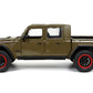 Just Trucks 1:24 2020 Jeep Gladiator Die-Cast Car Brown With Tire Rack, Toys For Kids And Adults