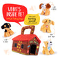 Plush Creations Talking Plush Dog House Carrier With 4 Soft & Cuddly, Talking & Barking, Stuffed Plush Dogs. Excellent Interacti