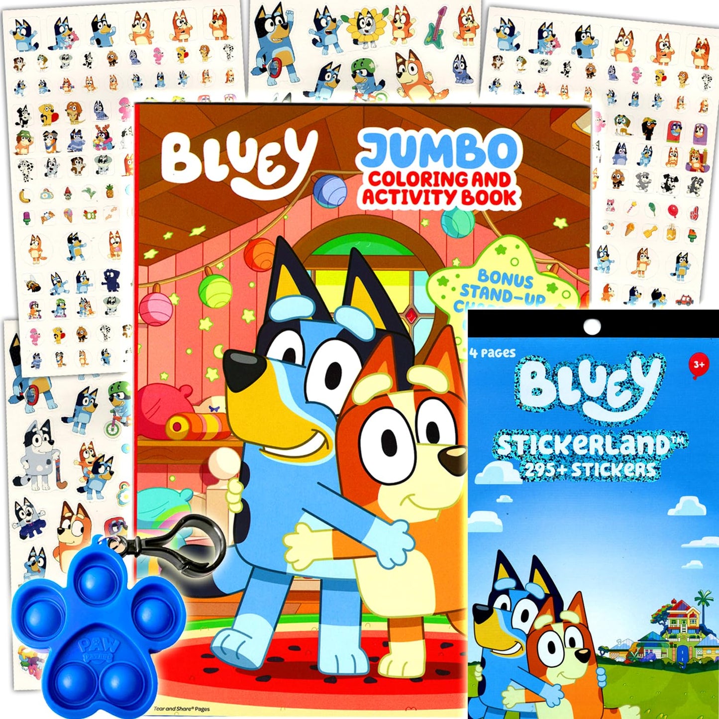 Bendon Bluey Coloring Activity Book and Sticker Set for Kids