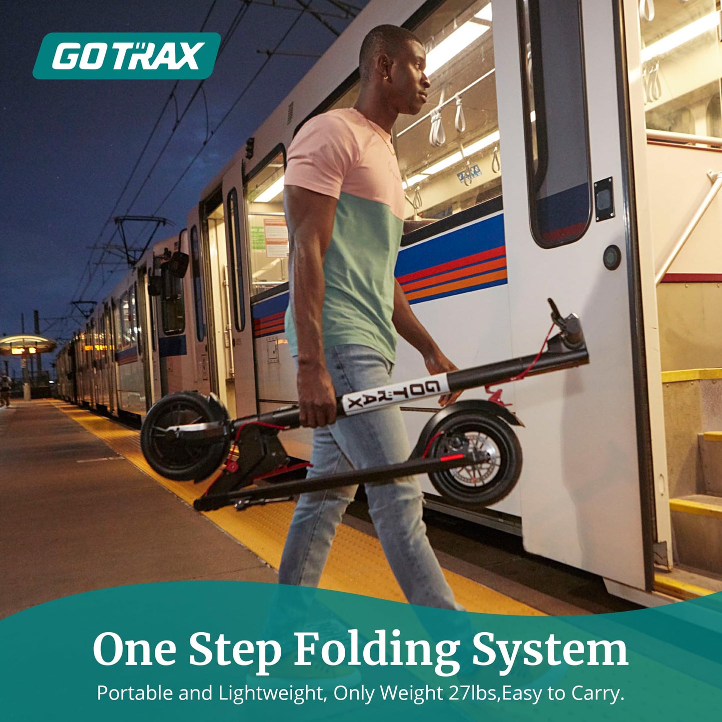 Gotrax Gxl V2 Electric Scooter, 8.5'' Solid Tire, Max 9 Mile And 15.5Mph Speed Power By 250W Motor, Lightweight 25.95Lb, Cruise