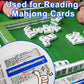QANIUOS Mahjong Line Finder, 2 Pack Mahjong Rules Reader, Acrylic Card Rules Helper for Mahjong Players Accessories and Gifts(Bl