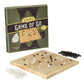 Go Set With Natural Wood Board | Portable 29 X 29Cm (11.4' X 11.4') Set | Complete Set Of 361 Stones | 19X19 Grid Layout, Portable Size For Travel | 2-Player - Classic Chinese Strategy Board Game
