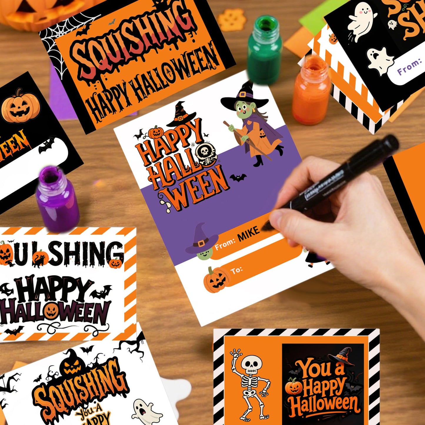 24Pack Halloween Mochi Squishy Toys Halloween Party Favors  Halloween Classroom Gifts Bulk Spooky Squishies Toys  Goodie Bag Basket Fillers Halloween  Non Candy for Kids