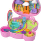 Polly Pocket Care Bears Dolls & Playset with Toy Car, Multicolor, Model JCC14, Travel Toy