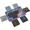 LAVIEVERT Jigsaw Puzzle Board with 6 Sorting Trays  Lightweight Portable Felt Puzzle Mat Puzzle Storage Puzzle Saver for Up to 1000 Pieces - Black