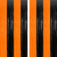 2 Pack Halloween Photo Backdrop, 3.28 FT x 7.05 FT Orange and Black Party Streamer, Metallic Foil Fringe Curtains Tinsel Backdro