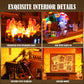 Funwhole Western-Saloon Lighting Building-Bricks Set - The Old West Saloon Led Light Construction Building Model Set 2026 Pcs For Adults And Teen