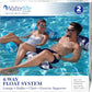 Waterlife 4-In-1 Pool Hammock 2-Pack, Inflatable Pool Chair Float, Water Hammock (Saddle, Lounge Chair, Hammock, Drifter), Navy