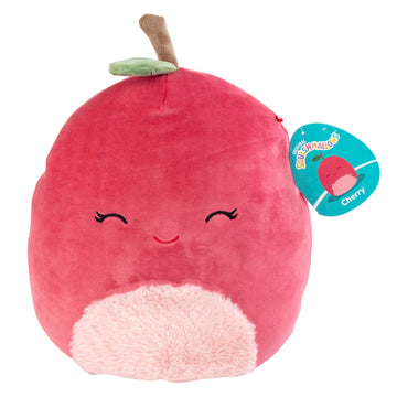Squishmallows 10' Cherry Plush – Jazwares Soft & Huggable Fruit Stuffed Toy – Adorable Basket Stuffer For Kids & Adults – Cute Collectible Cuddle Buddy – Perfect Spring Easter Gift For Boys And Girls