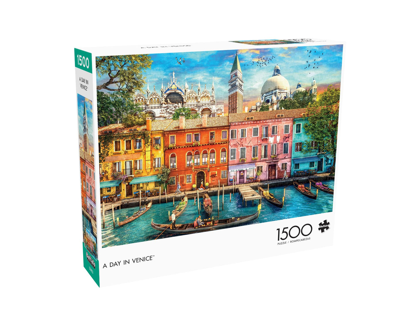 Buffalo Games - Dominic Davison - A Day In Venice - 1500 Piece Jigsaw Puzzle For Adults -Challenging Puzzle Perfect For Game Nights - Finished Size Is 38.50 X 26.50