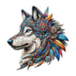 Amphol Wooden Jigsaw Puzzles For Adults, Wolf Medium 11''X10.3'' Wooden Puzzles With Unique Shape, 200 Pieces Wooden Puzzles Wit
