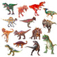 Upins Dianosaur Stickers For Kids, 14 Different Sheets 200+ Counts 3D Puffy Stickers Craft Scrapbooking For Children Dinosaur Lovers