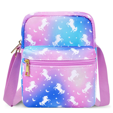 Girls Crossbody Purses For Kids Age 4-12 Purse For Little Girl Small Messenger Bag Cute Shoulder Bag Christmas Gifts Starry Unic