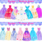 Ebuddy 140 Pack Doll And Closet Set Fashion Diy Wardrobe Doll Clothes And Accessories Including Doll, Wardrobe, Wedding Dress,Shoes, Necklace, Bags And More For 11.5 Inch Doll(One Doll)