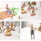 21 Pcs Plastic Indian Figures Playset Toy Native American Figures with Horse, Tent, Totem etc. Wild West Cowboy Miniature Kit Gr