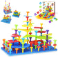 Ggiibro Peg Board Toy Set 101Pcs DIY Building Stacking Toys for Kids 3-6 Years Old,STEM Educational Kids Toy for Brain Developme
