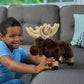 WILD REPUBLIC Moose Plush Stuffed Animal, Cuddlekins, 12 Inches, Polyester, Model 11038
