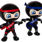 Set of 2 Inflatable 24 NINJAS/PARTY Decorations/INFLATES/Toys/Red/Blue/DECOR