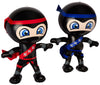Set of 2 Inflatable 24 NINJAS/PARTY Decorations/INFLATES/Toys/Red/Blue/DECOR