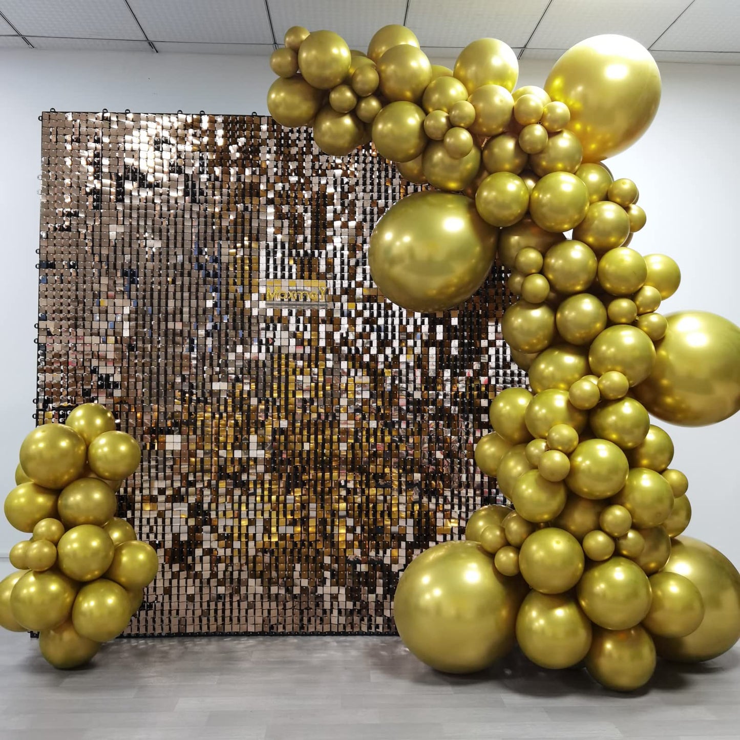 Moxmay 102 Pieces Chrome Gold Balloons 18In 12In 10In 5In Different Sizes Metallic Party Balloon Kit For Birthday Halloween Chri