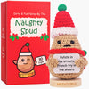 White Elephant Dirty Santa Gifts For Adults - Naughty Santa Crochet Potato With 30 Funny Signs | Secret Santa Gag Gift Idea For