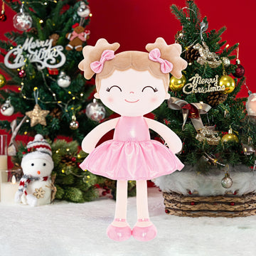Gloveleya Baby Girl Gifts Baby Dolls Soft Baby Dolls Baby Dolls First Baby Doll Plush Baby Doll Soft Doll Curvy Illusion Girl Pink 12Inches