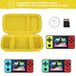 Supmay Carrying Case Compatible with KAVOYI/Beico/TEBIYOU 32 Bit Handheld Games for Kids  Portable Arcade Gaming Player Storage Holder Travel Bag with Mesh Pocket for Battery  USB Cable  Yellow
