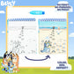 Horizon Group USA Aqua Art - Reusable Water Reveal Pages, 6"x9", Bluey, Model 214736, No-Mess Drawing and Coloring
