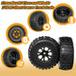 RC Station 12mm Hex RC Wheels and Tires 4PCS 1/10 Scale RC Short Course Truck Tires for 4x4 2WD Traxxas Slash Arrma Senton Tires