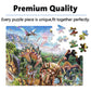 Lelemon Puzzles For Kids Ages 4-8,Tyrannosaurus 100 Piece Puzzles For Kids,Educational Kids Puzzles Ages 6-8 Jigsaw Puzzles In A Metal Box,Dinosaur Puzzles For Kids Ages 5-8 Cool Puzzle Games Toys