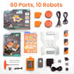 Avishkaar Abot Advanced,10 In1 Diy Stem Metal Robotics Kit, Multicolour, 60+ Parts, Learn Robotics. Coding & Mechanical Design,