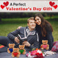 Plushland Mocha Teddy Bear With Customized Message On Embroidered Heart, Mocha Teddy Bear Stuffed Animal - Valentine Personalize