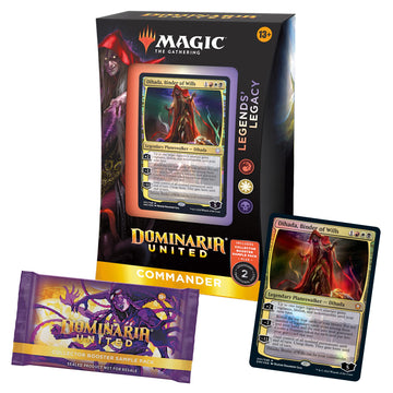 Magic: The Gathering Dominaria United Commander Deck - Legends Legacy + Collector Booster Sample Pack