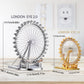Piececool 3D Metal Model Puzzles - Large London Eye Architecture Kit, 141 Pcs, White, Perfect for Adults & Unique Birthday Gifts