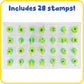 READY 2 LEARN Giant Stampers - Alphabet - Lowercase - Easy to Hold Foam Stamps for Kids - Arts and Crafts Stamps for Displays, P
