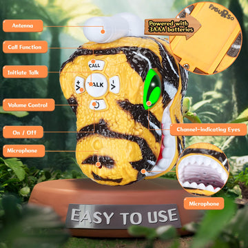 Fygurso Dinosaur Walkie Talkies for Kids, Kids Toys for Boys Girls Aged 3 to 8 Years Old for Outdoor Adventure, Camping, Hallowe