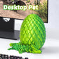 Flavery Dragon Egg - 3D Printed Egg With Flexible Pearly Sheen Dragon Inside, 3D Printed Surprise Gift, Articulated Dragon Egg F