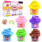 Butter Slime Making Kit Super Soft Non Sticky 6 Color Pack In Gift Box, Stretchy Scented Butter Slime Ice Cream Toy With Cake Ch
