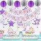 meowtastic Birthday Decorations, Happy Birthday Banner with Honeycomb Ball, Star Hanging Swirl Streamer, Circle Dot Garland, Hap