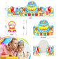 90 Pcs Happy Birthday Kits for Kids Classroom, Include Happy Birthday Crowns, Silicone Stretches, Badge Stickers, Students Kinde