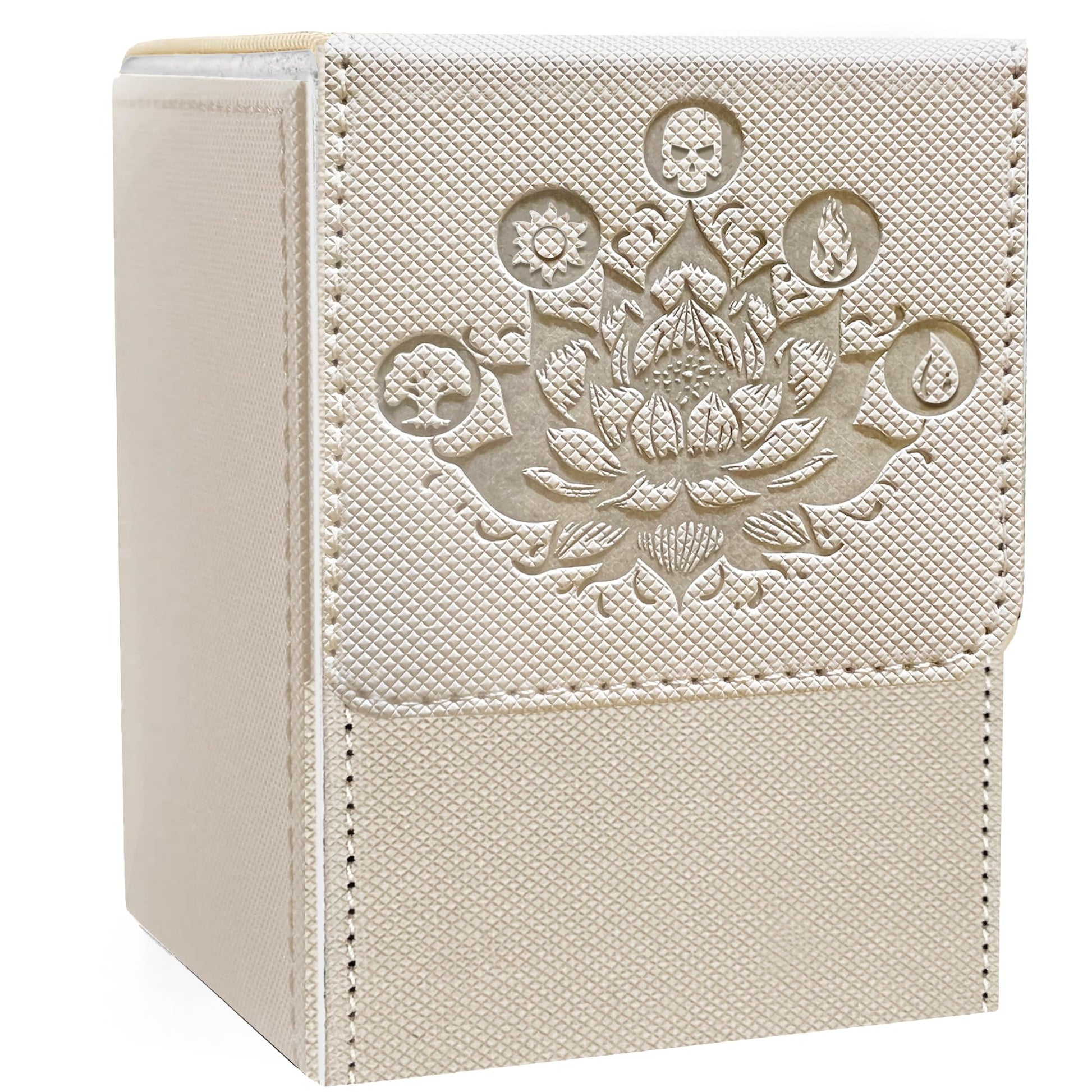 Promaxibinder Mtg Commander Deck Box, Fits 100+ Single Sleeved Cards, Strong Magnet Magic Gathering Deck Box, Pu Leather Magic G
