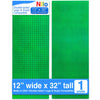 Nilo Classic Green Baseplate, 1-Pack 12'X32' Double-Sided, Large Building Plates For Building Bricks 100% Compatible With All Major Brands