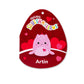 Squishmallows Original 12In Artin The Pink Loch Ness Monster With Hearts - Official Jazwares Valentine Plush (Medium)