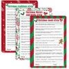 Watayo 62 Pieces Christmas Trivia Party Game Cards-Xmas Festival Guessing Activity for mature-themed Annual Festive Events Christmas Party Decorations