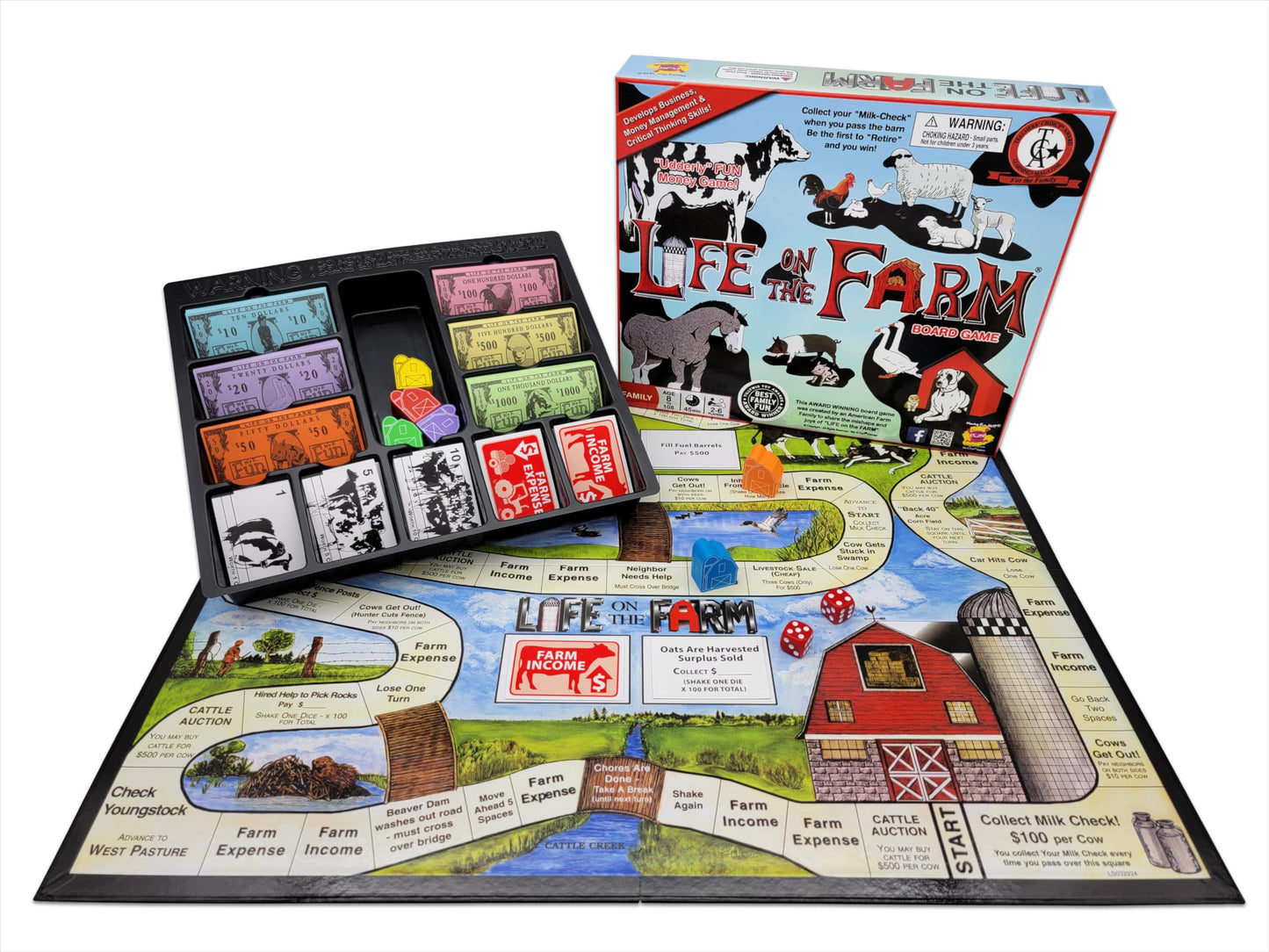 We R Fun Life on The Farm Board Game - Multicolor - Model 4099449 - Paper Material