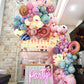 Donut Balloons, Pink Yellow Teal Balloons Pastel Pink Teal Sprinkles Confetti Balloons For Donut Theme Party Cutouts Kids Birthd